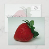 おいしいイチゴ ポストカード (正面/裏面)