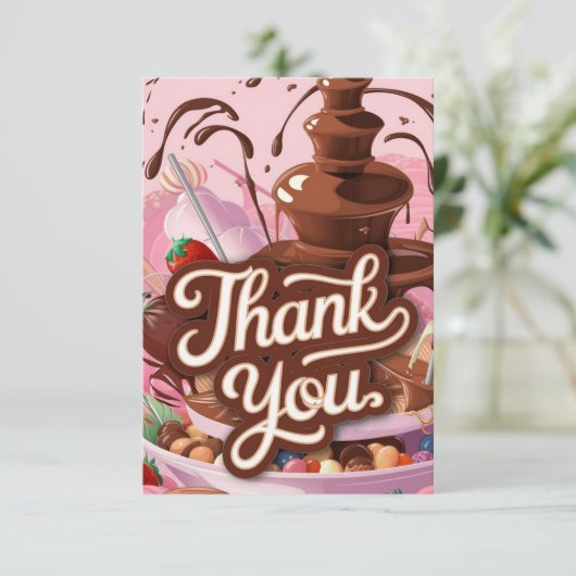 おいしいエレガントチョコレートサンキューカード サンキューカード (スタンド正面)