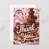 おいしいエレガントチョコレートサンキューカード サンキューカード (正面/裏面)