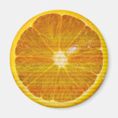 おいしいオレンジスライス マグネット (正面)