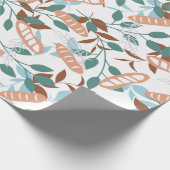 おいしいオーガニック小麦バゲットパターン ラッピングペーパー (角)