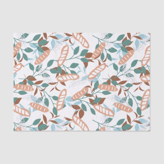 おいしいオーガニック小麦バゲットパターン 薄葉紙 (正面)