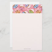 おいしいカップケーキおよびキスの文房具 便箋 (正面/裏面)