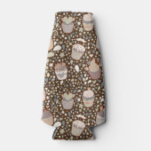 おいしいカップケーキで作られた甘いパターン ボトルクーラー (正面)