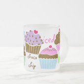 おいしいカップケーキのマグ フロストグラスマグカップ (正面右)