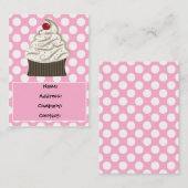 おいしいカップケーキの名刺 名刺 (正面/裏面)