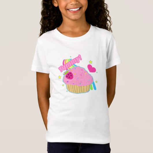 おいしいカップケーキのTシャツ Tシャツ (正面)