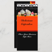 おいしいカップケーキ砂漠のショップ、オレンジイエローブラック (正面/裏面)