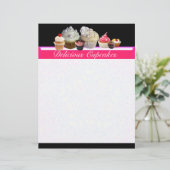 おいしいカップケーキ砂漠のショップ、ピンク、明るい赤紫色ホワイト (スタンド正面)