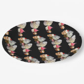 おいしいカップケーキ砂漠のショップ、ピンク、明るい赤紫色ホワイト ペーパープレート (アングル)