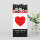 おいしいカップケーキ砂漠のショップ、赤オレンジ色の黒 (スタンド正面)