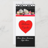 おいしいカップケーキ砂漠のショップ、赤オレンジ色の黒 (正面)