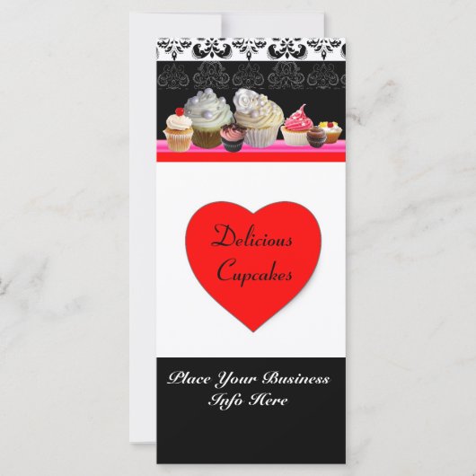 おいしいカップケーキ砂漠のショップ、赤オレンジ色の黒 (正面)