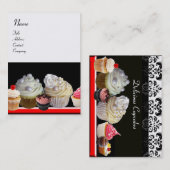 おいしいカップケーキ砂漠の店 名刺 (正面/裏面)