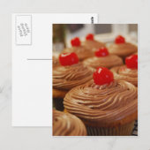 おいしいカップケーキ葉書（縦） ポストカード (正面/裏面)