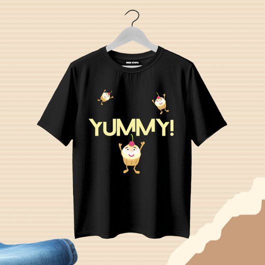 おいしいカップケーキ プラスサイズTシャツ