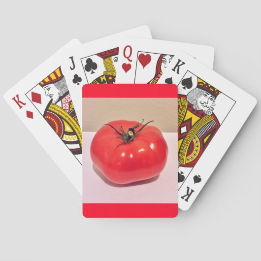 おいしいカラフルトマトレッドピンク4エル トランプ (裏面)