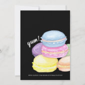 おいしいカラフルマカロン誕生日パーティー 招待状 (裏面)