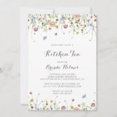 おいしいカラフルワイルドキッチンティーブライダルシャワー 招待状 (正面)