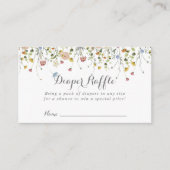 おいしいカラフルワイルドフラワーおむつラッフルチケット エンクロージャーカード (正面)