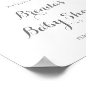 おいしいカラフルワイルドフラワーベビーシャワーへようこそ ポスター (角)