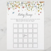 おいしいカラフルワイルドフラワーベビービンゴシャワーゲーム (正面)