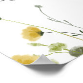 おいしいカラフルワイルドリハーサルディナーウェルカムサイン ポスター (角)