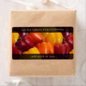 おいしいカラフル赤オレンジイエローベルペッパー ラベル (インサイチュ)