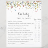 おいしいカラフル野生の花ああ赤ちゃんシャワーゲーム (正面)