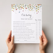 おいしいカラフル野生の花ああ赤ちゃんシャワーゲーム