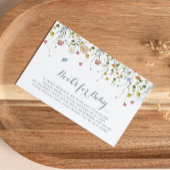 おいしいカラフル野生の赤ちゃんシャワー予約リクエスト エンクロージャーカード