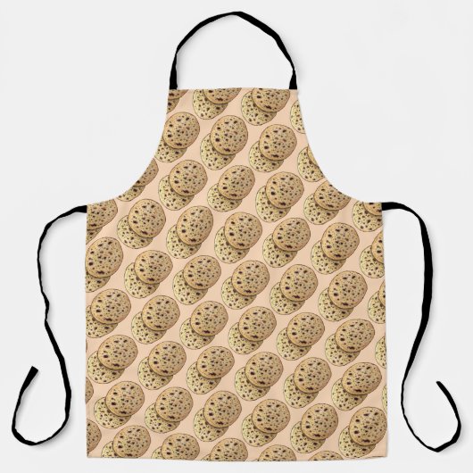 おいしいガーリックナアンパンインディアンフラットブレッドベイカー エプロン (正面)