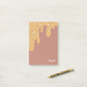 おいしいキャラメルつや消しあなたの名前を振りかけるよ ポストイット (デスク上)