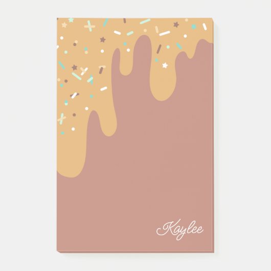 おいしいキャラメルつや消しあなたの名前を振りかけるよ ポストイット (正面)