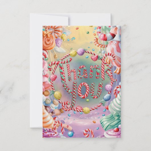 おいしいキャンディランドサンキューカード サンキューカード (正面)