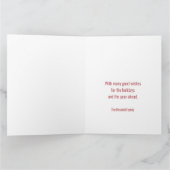 おいしいキャンディーケーンクリスマスツリー写真コラージュ カード (内部)