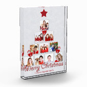 おいしいキャンディーケーンクリスマスツリー写真コラージュ フォトブロック (左)