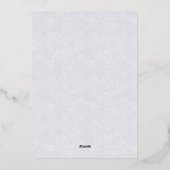 おいしいキャンディーケーンクリスマスツリー写真コラージュ 箔シーズンカード (裏面)