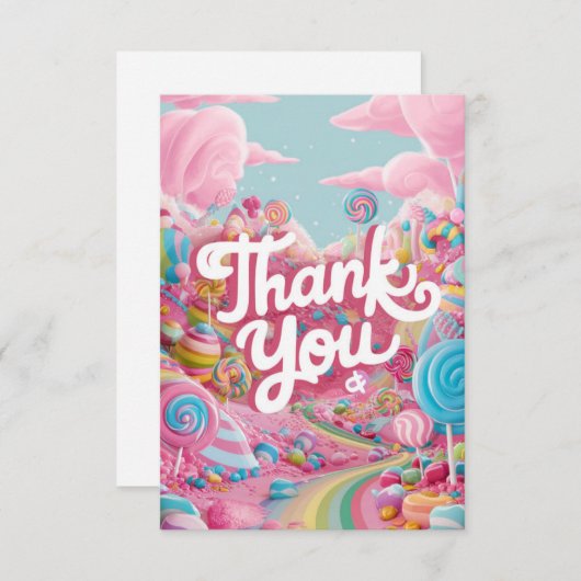 おいしいキャンディースキャンディランドサンキューカード サンキューカード (正面/裏面)