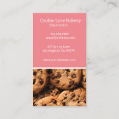おいしいクッキーの背景ベーカリー 名刺 (裏面)
