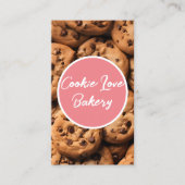 おいしいクッキーの背景ベーカリー 名刺 (正面)