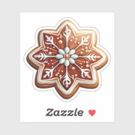 おいしいクリスマスデザートのスター素晴らしクッキー シール