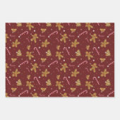 おいしいクリスマスビスケットとジンジャーブレッドマン ラッピングペーパーシート (正面2)