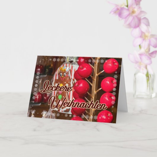 おいしいクリスマスマーケットのスイーツ カード (蘭)