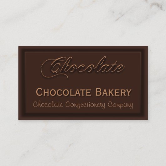 おいしいクリーミーチョコレートベーカリー名刺 名刺 (正面)