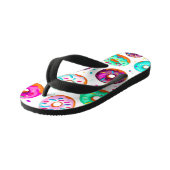 おいしいクリームのドーナツのパターン キッズビーチサンダル (アングル)