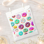 おいしいクリームのドーナツのパターン フェイバーバッグ (クリップ留めされた状態)