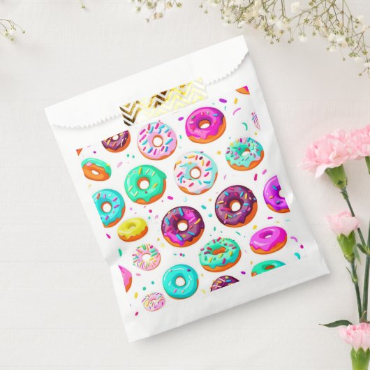 おいしいクリームのドーナツのパターン フェイバーバッグ (封をした状態)