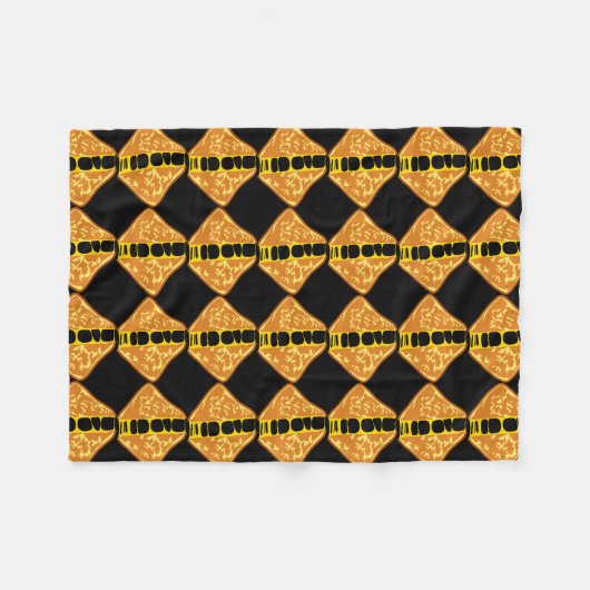 おいしいグーイグリルチーズ フリースブランケット (正面(横))