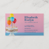 おいしいケーキとカラフルバルーン 名刺 (裏面)